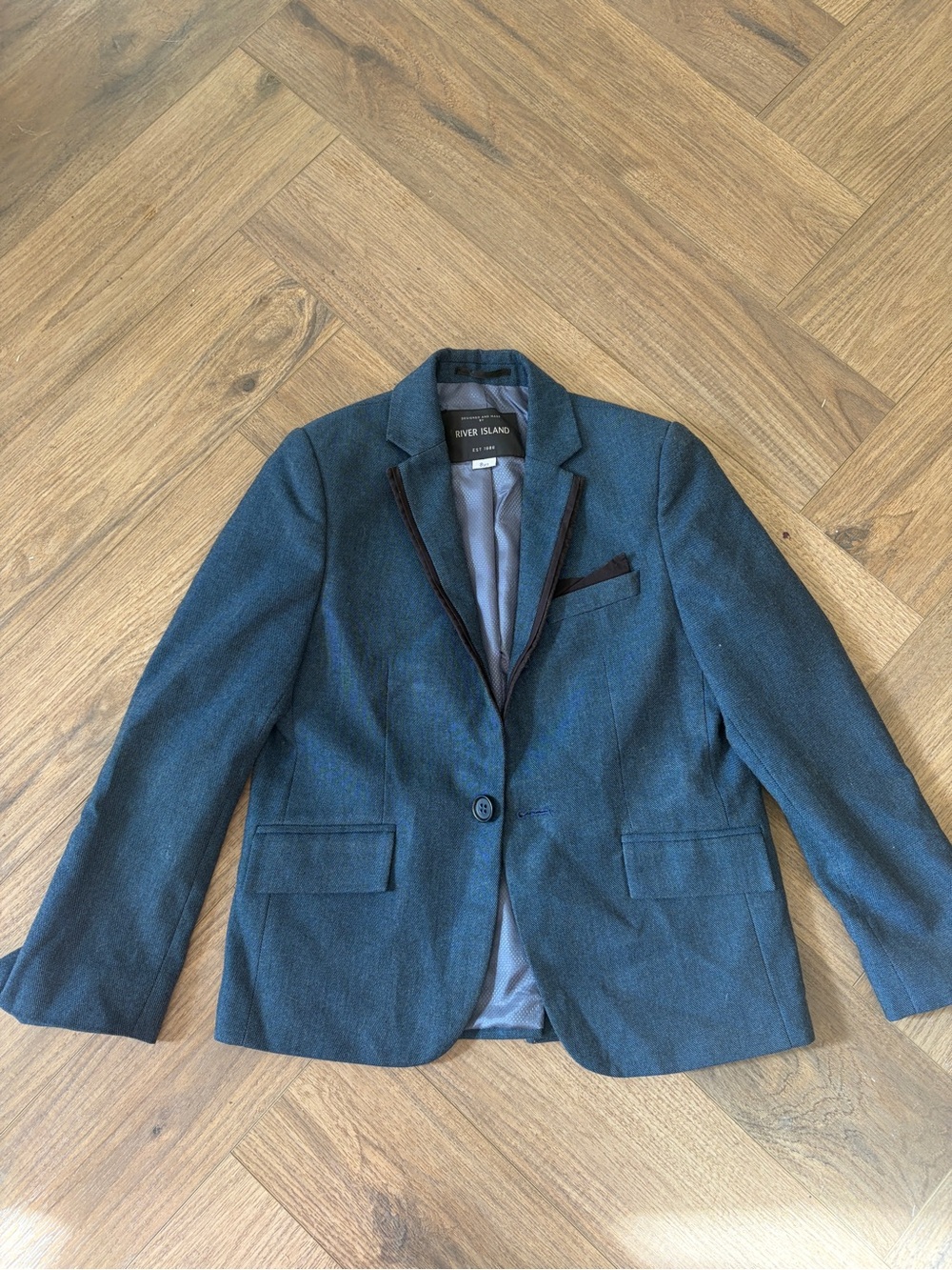 River Island Navy Blue boys kids Blazer